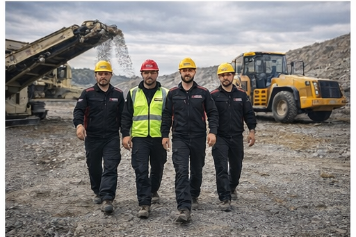 Mobil kırma eleme teknik destek ekibi